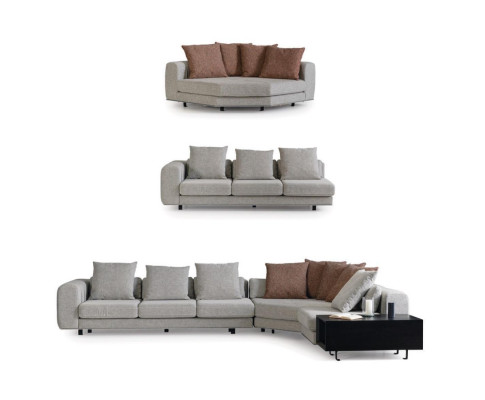 Wohnlandschaft Sofa Ecksofa Design Möbel Couch L-Form Neu Stil Modern