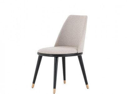 Designer Mega komfortabler beige Esszimmerstuhl im modernen Stil