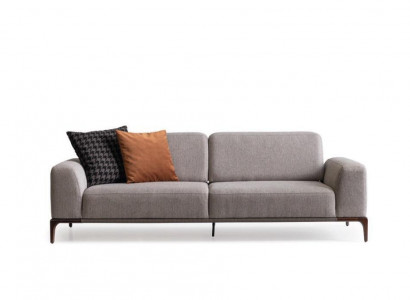 Wohnzimmer Sofa 3 Sitzer Design Stil Möbel Moderne Sofas grau