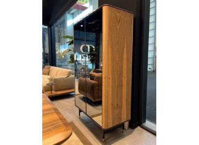 Vitrinen Glas Bar Schrank Haus Schränke Wand Regal Holz Wohnzimmer