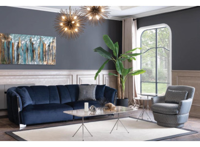 Sofagarnitur 4+1 Sitzer Couchtisch Sofa Sessel Sitz Luxus Set 3tlg neu