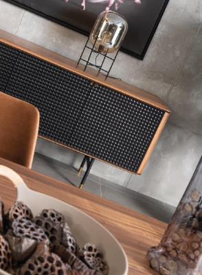 Gruppe Essganitur Esstisch 4x Stühlen Anrichte Möbel Es Esszimmer