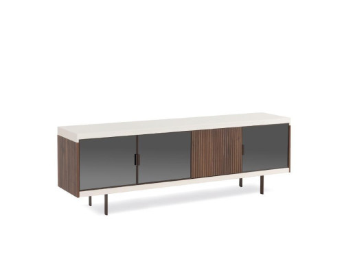 Lowboard rtv Regal Sideboard rtv Design Luxus Holz Weiß Möbel 225cm