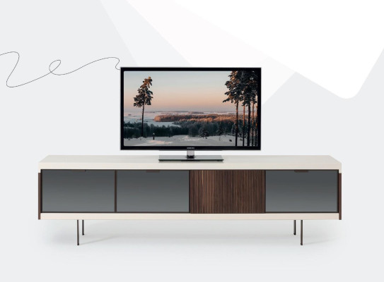 Lowboard rtv Regal Sideboard rtv Design Luxus Holz Weiß Möbel 225cm