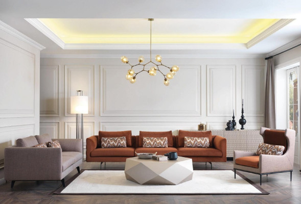 Wohnzimmer Sessel Couch Polster Design Textil 1 Sitz Couchen Polster