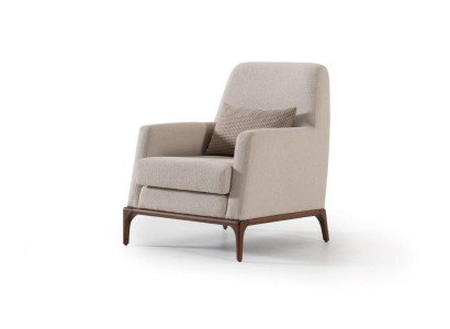 Design Sofa Sessel Couch Polster Luxus Textil Couchen 1 Sitzer neu grau