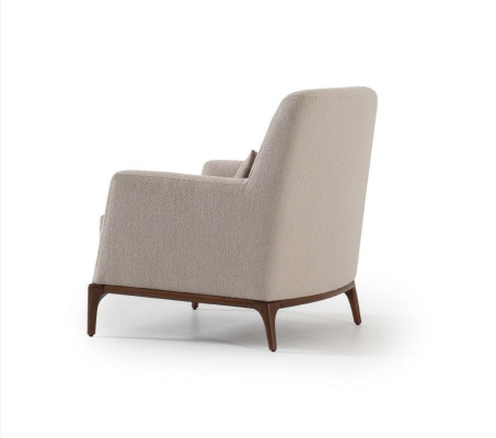 Design Sofa Sessel Couch Polster Luxus Textil Couchen 1 Sitzer neu grau