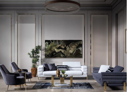 Sofagarnitur Komplette Couchgarnitur Sofa Sitzer Stoff Modern Set 4tlg