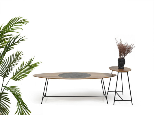 Couchtisch Wohnzimmer Tisch Braun Holz Kaffeetisch Design Möbel Neu