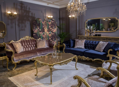 Luxus Sofagarnitur 3+3+1+1 Sitzer Couchtisch Beistelltisch Sessel Set 6tlg.