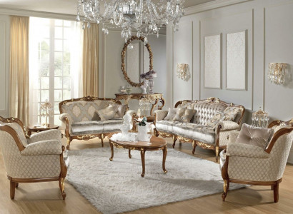 Klassische Stil Möbel Italien Sofagarnitur Garnituren Gruppe 3+2 xlmoebel®