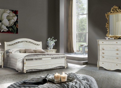 Schlafzimmer 5 tlg. Set Bett 2x Nachttisch Konsole Betten Doppel Hotel Polster