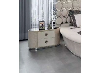 Modern Nachttisch Beistelltisch Weiß Design Nachtkommode Nachtkonsole Möbel Neu