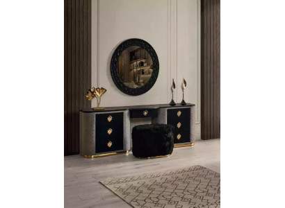 Schminktisch Set Konsole Spiegel Schlafzimmer Möbel Design Hocker Set Neu