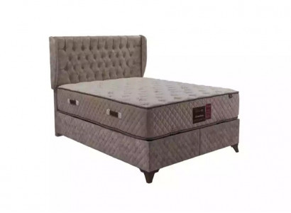 Bett Chesterfield Betten für Schlafzimmer Textil 180x200cm inkls Matratze