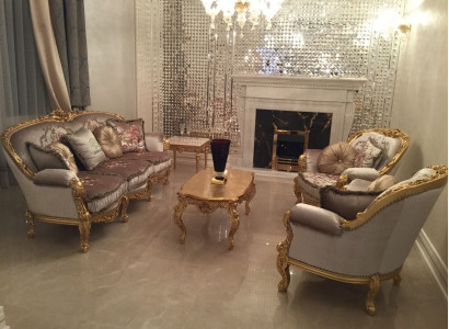 Garnitur Sofas Couchen Polster Couch Designer Sofagarnitur 3+1+1 Sitzer Stoff