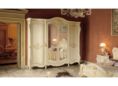 Schlafzimmer Möbel Italien Holzschrank Kleiderschrank Schrank Echtholz Massive