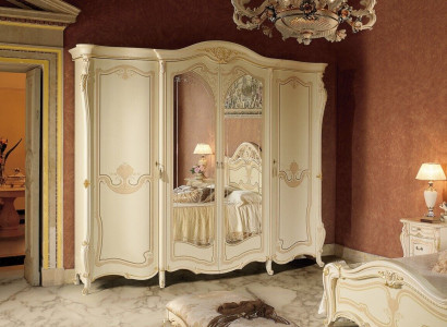 Schlafzimmer Möbel Italien Holzschrank Kleiderschrank Schrank Echtholz Massive