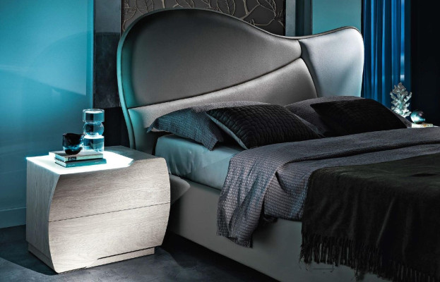 Set 6tlg Schlafzimmer Bett Nachttisch Kommode Spiegel Kleiderschrank Garnitur