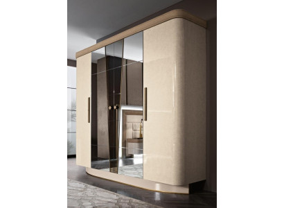 Schlafzimmer Möbel Italien Holzschrank Echtholz Kleiderschrank Schrank Massive