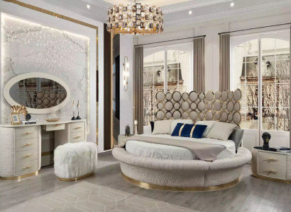 Rundes Bett Rund Design Betten Leder Doppel Luxus Hotel Gestell Schlaf Zimmer