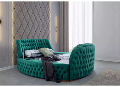 Chesterfield Bett Möbel Doppelbetten Grünes Rund Betten Luxus Hotel mit Lift