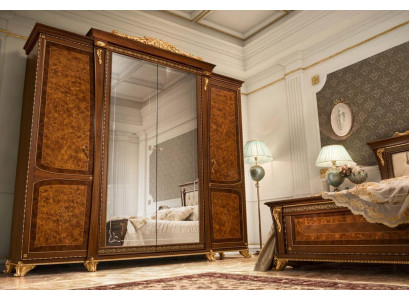 Kleiderschrank Holzschrank Schrank Massive Schlafzimmer Möbel Italien Echtholz