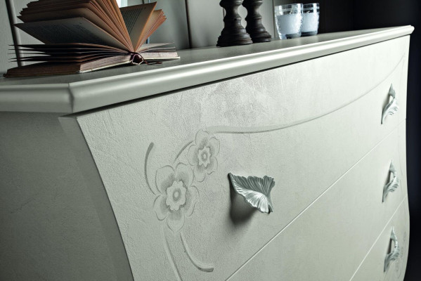 Komplett Set Bett Nachttisch Kommode Neu Design Schlafzimmer 5 tlg. Schlafzimmer