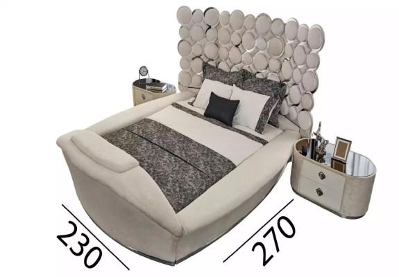 Schlafzimmer Bett 2x Nachttische Luxus Betten Set Komplett Design Möbel 