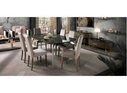 Luxus Set Esszimmer Esstisch Stuhl XL Tisch Tische Stühle Holz Design 7 tlg Neu