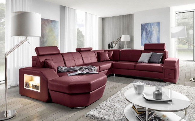 Edle Design Polster Eck Couch Garnitur Wohnlandschaft Sofas Couchen Sitz