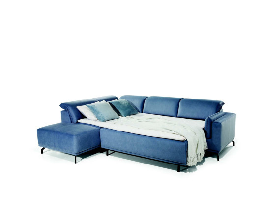 Ecksofa Schlafsofa Polster Eck Couch Sitz Polster Garnitur Bettkasten Stoff Neu