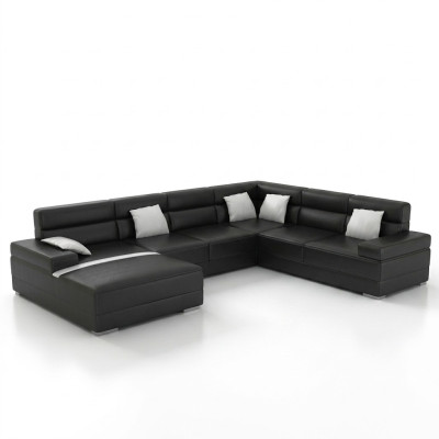 Ledersofa Couch Wohnlandschaft Ecksofa Eck Garnitur Design Modern Sofa F3016 neu