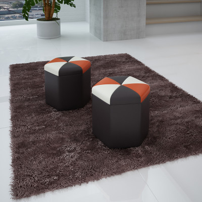 Design Polster Hocker Fußhocker Ottomane Sitz Chaise Gepolstert FT004