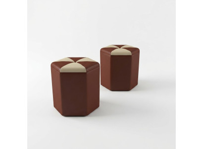 Design Polster Hocker Fußhocker Ottomane Sitz Gepolstert Pufa FT007