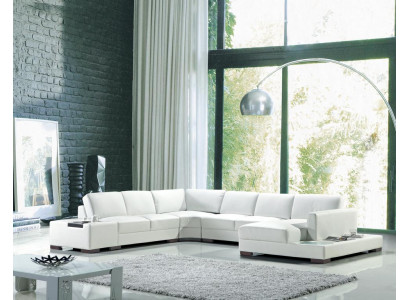 Ledersofa Ecksofa Sofa Wohnlandschaft Polster Sitz Eckgarnitur XXL Big Sofas Neu