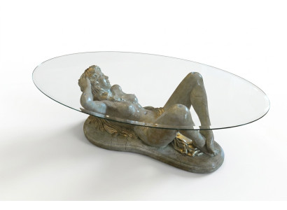 Erotischer Glastisch Skulptur Figur Couchtisch Tisch Sofa Bestell Tische Statue