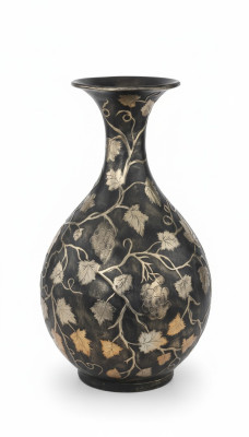 Design Blumen Topf Dekoration XXL Vase Vasen Handarbeit Deko Kelch Pokal 0856