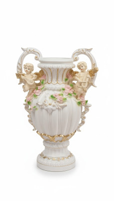 Design Blumen Topf Dekoration XXL Vase Vasen Handarbeit Deko Kelch Pokal 70cm
