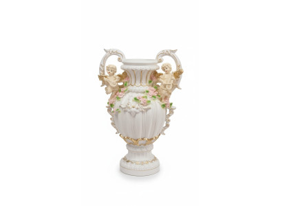 Design Blumen Topf Dekoration XXL Vase Vasen Handarbeit Deko Kelch Pokal 70cm