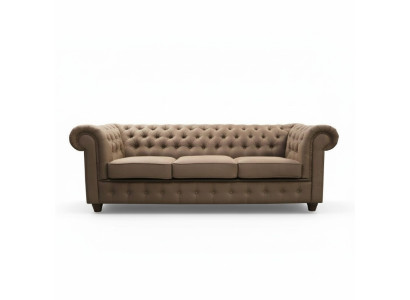 Chesterfield Sofagarnitur Sofa 3+1+1 Couch Polster Set Sofas Couchen Komplett