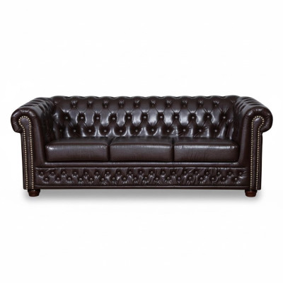 Chesterfield Sofagarnitur Sofa 3+1+1 Couch Polster Set Sofas Couchen Yorki Neu