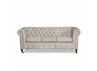 Chesterfield Sofagarnitur 3+2+1 Oxford Couch Polster Set Sofas Couchen Leder