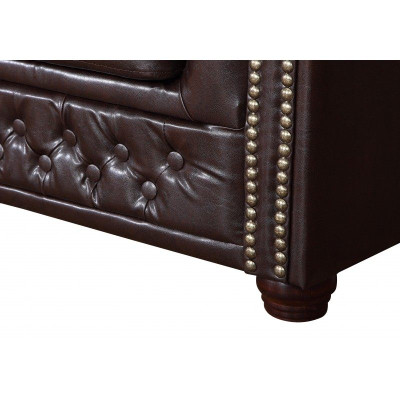 Chesterfield Sofagarnitur 3+2+1 Yorki Couch Polster Set Sofas Couchen Neu