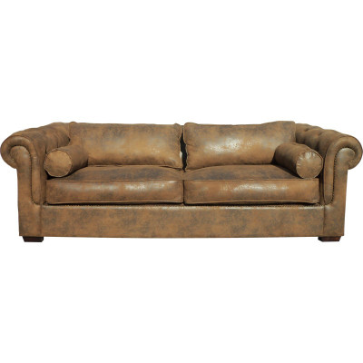Chesterfield Sofagarnitur 3+2 Couch Polster Set Sofas Couchen Neu Sofa Leder