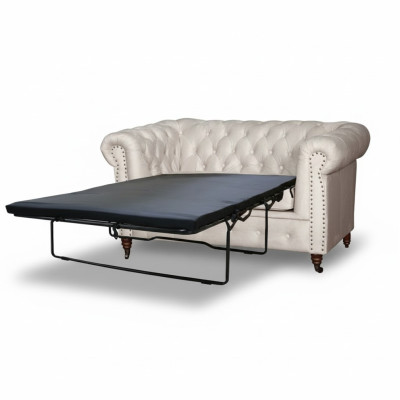 Chesterfield Oxford 2 Sitzer mit Bettfunktion Couch Polster Sofas Couchen Neu