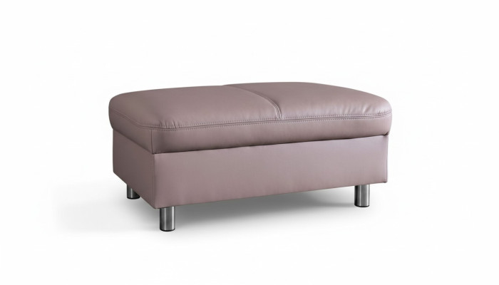 XXL Club Lounge Hocker Pufa Leder Ottoman Designer Textil Fußhocker Design