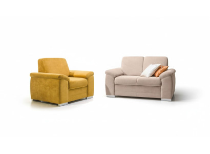 Sofagarnitur Set Polster Textil Stoff Couch 2+1 Sitzer Set Stoff Textil Couchen