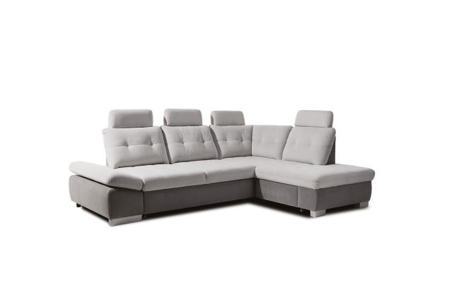 Textil Ecksofa Sofa Couch Polster Eck Garnitur Stoff Schlaf Wohnlandschaft Neu