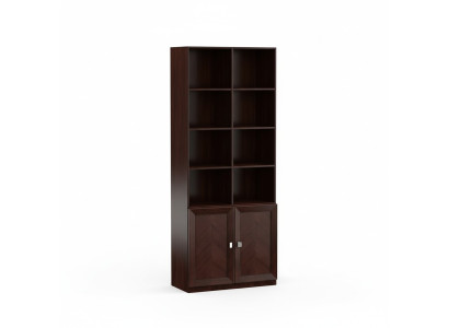 System Büro Möbel Deko Vitrine Aktenschrank Klassischer Holz Schrank Regal